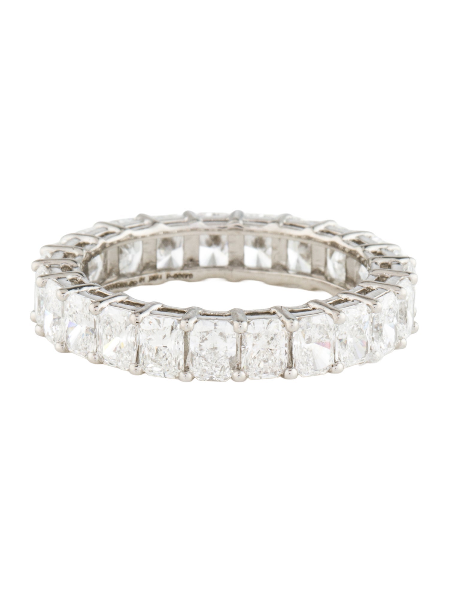 Ring Platinum 3.91ctw Lab-Grown Diamond Eternity Band