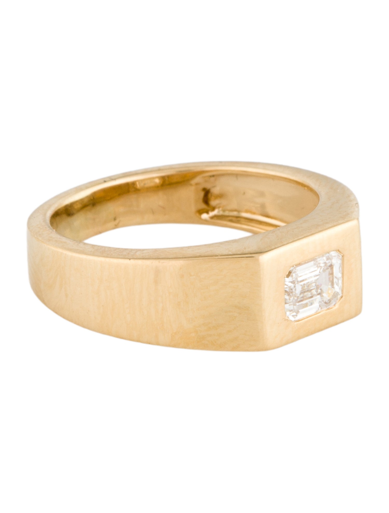 Ring 18K Diamond Signet Ring