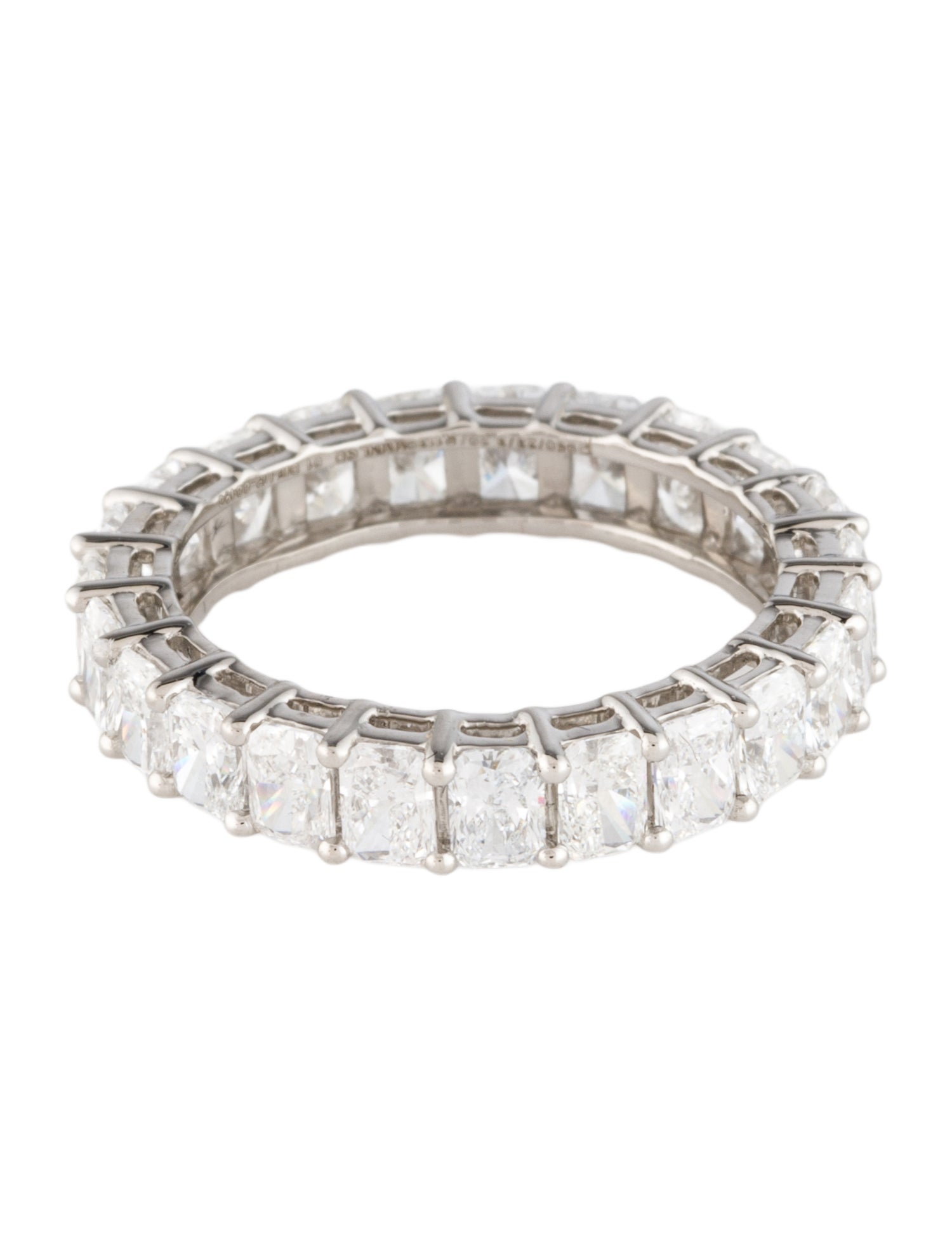 Ring Platinum 3.29ctw Lab-Grown Diamond Eternity Band