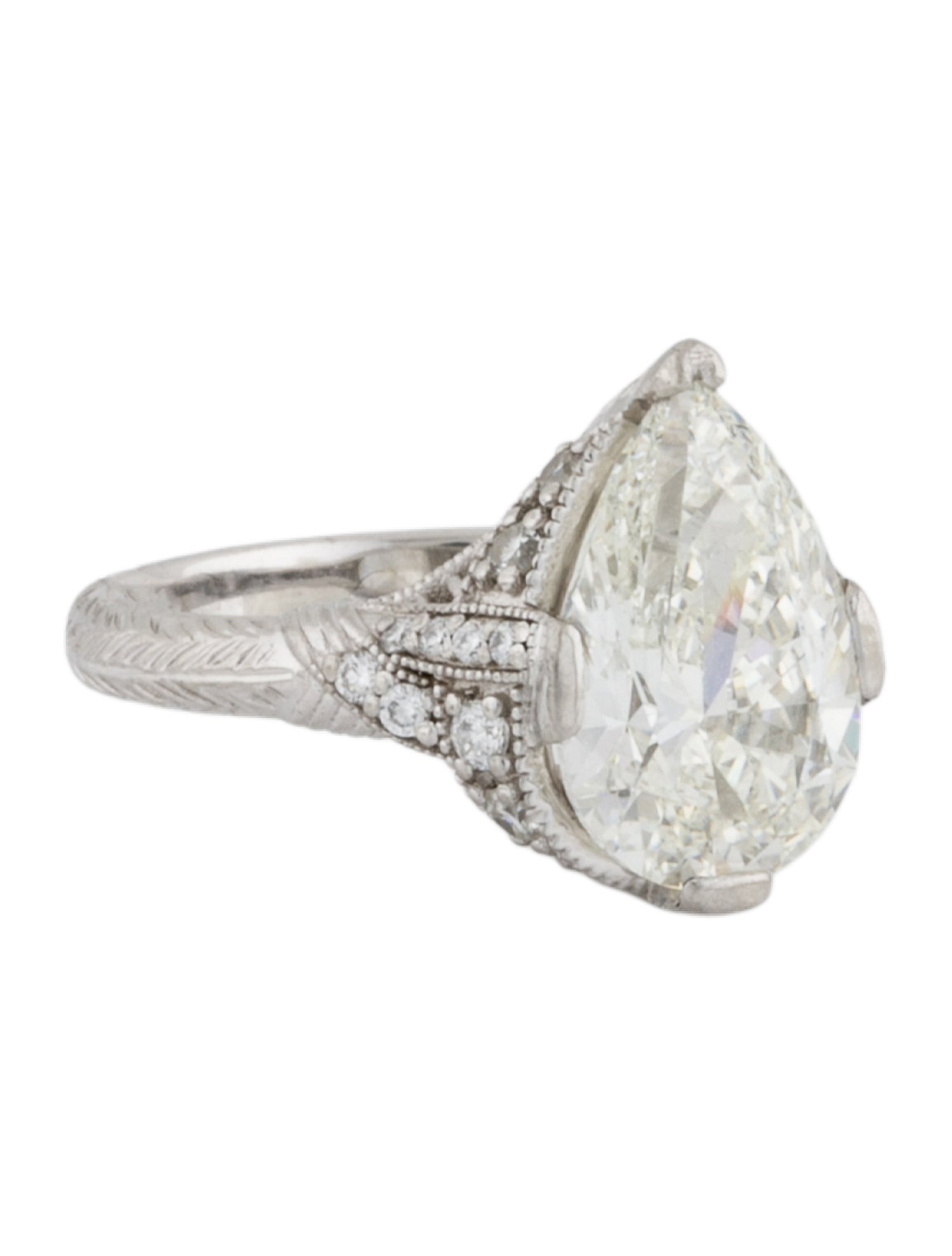 Ring Platinum 2.88ct. Lab-Grown Diamond