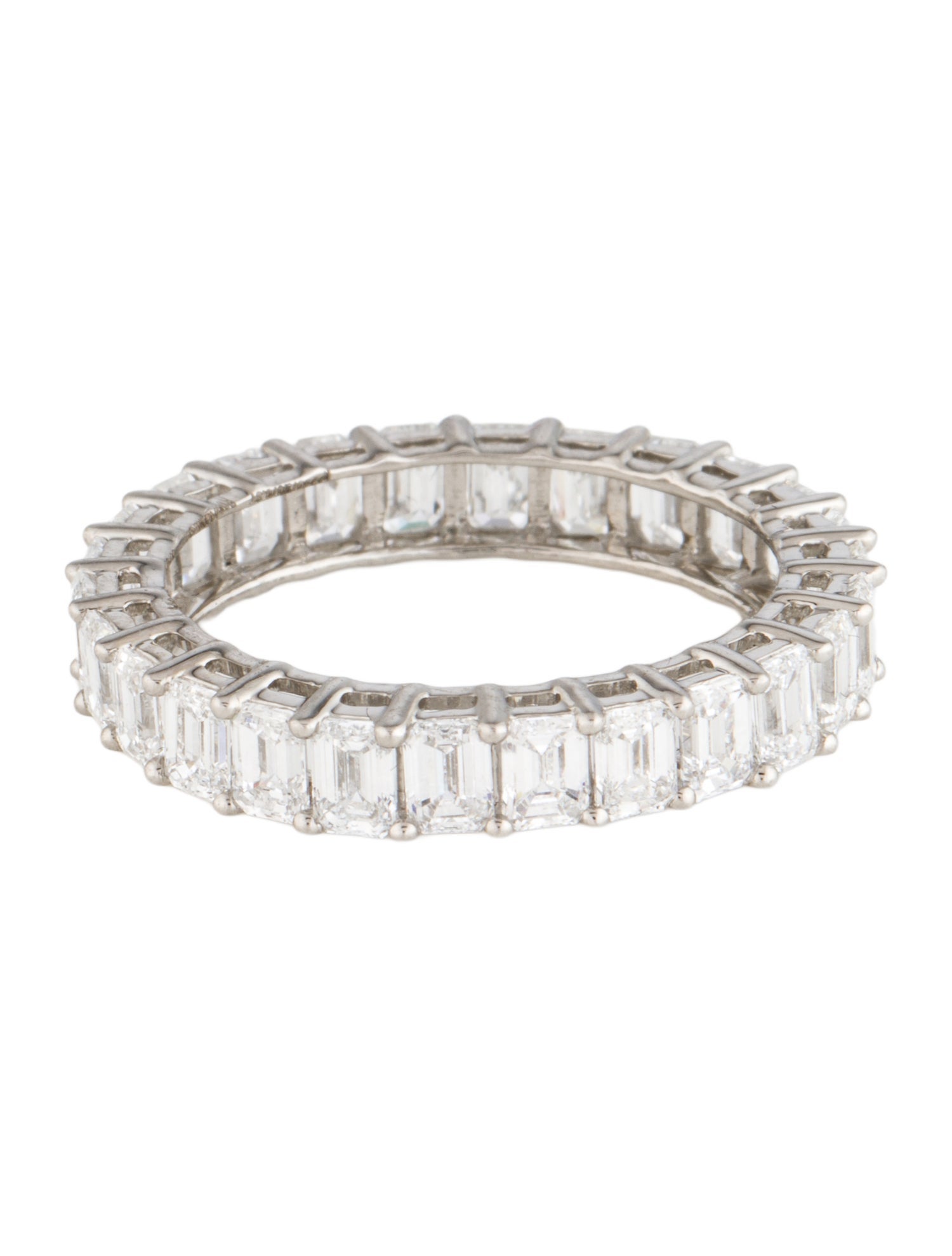 Ring Platinum 3.90ctw Lab-Grown Diamond Eternity Band