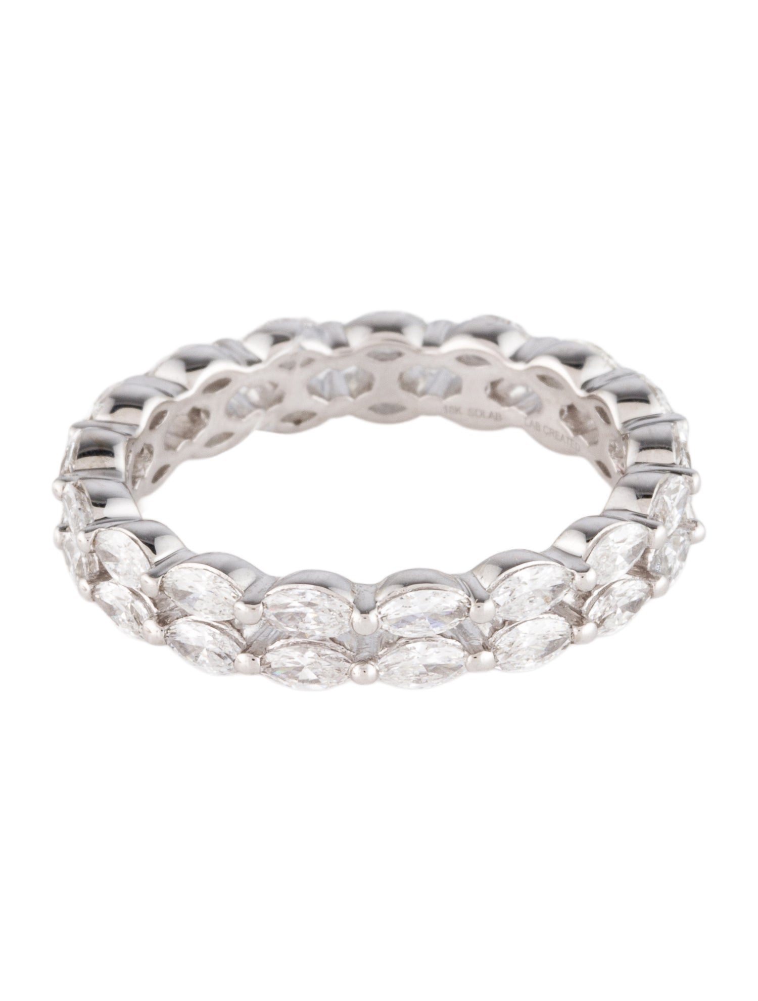 Ring 18K 1.64ctw Lab-Grown Diamond Double Eternity Band