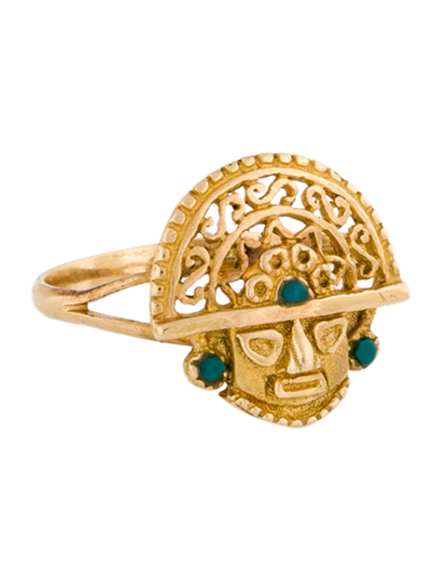 Ring 18K Aztec Cocktail