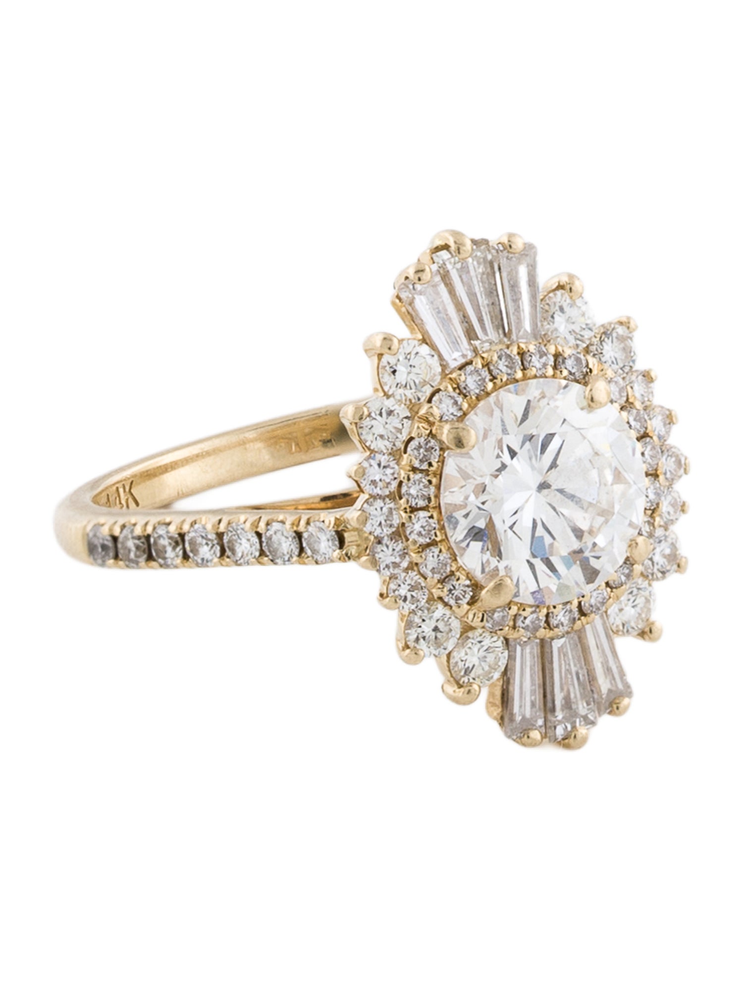 Ring 14K 1.50ct. Diamond Cocktail