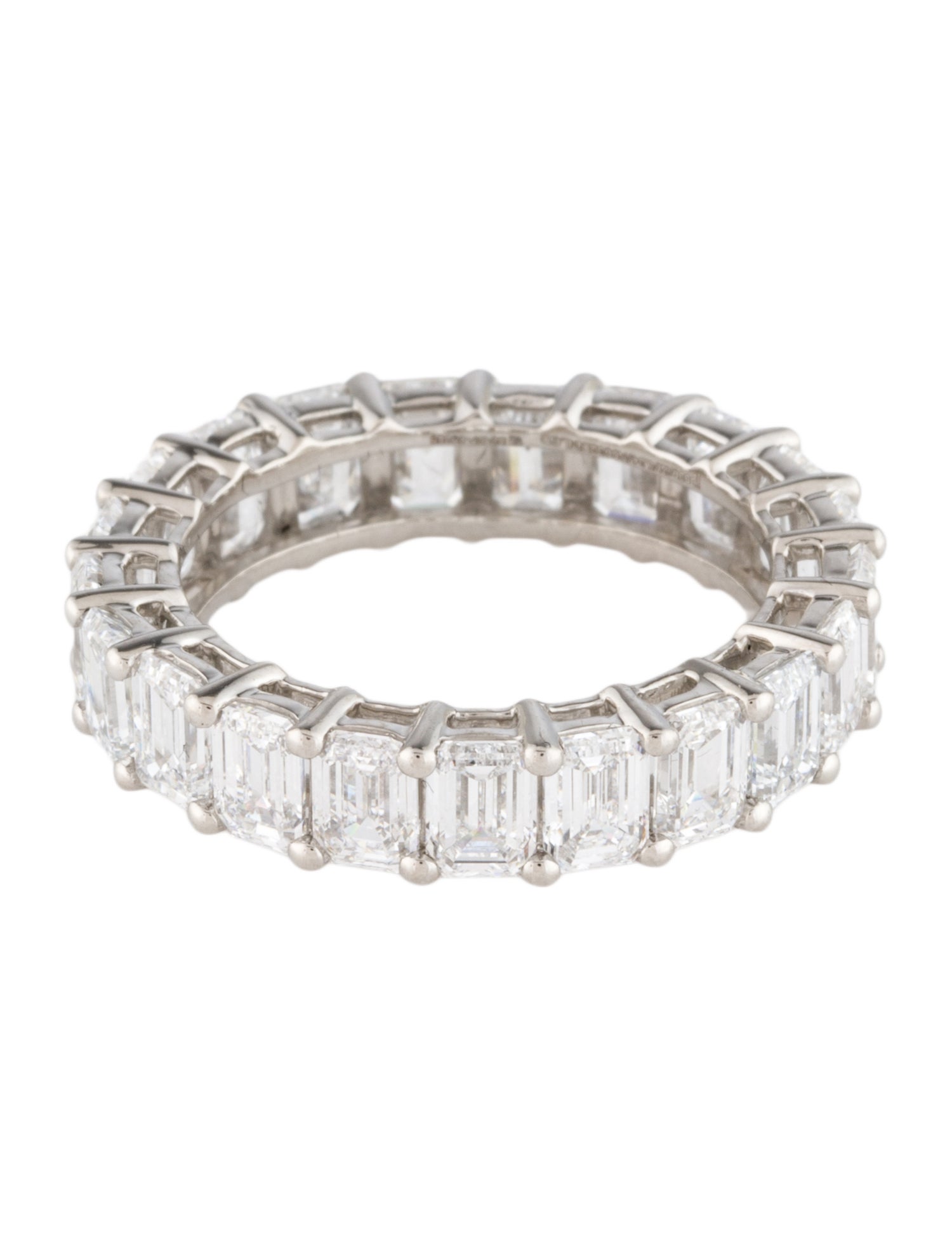 Ring Platinum 5.34ctw Lab-Grown Diamond Eternity Band