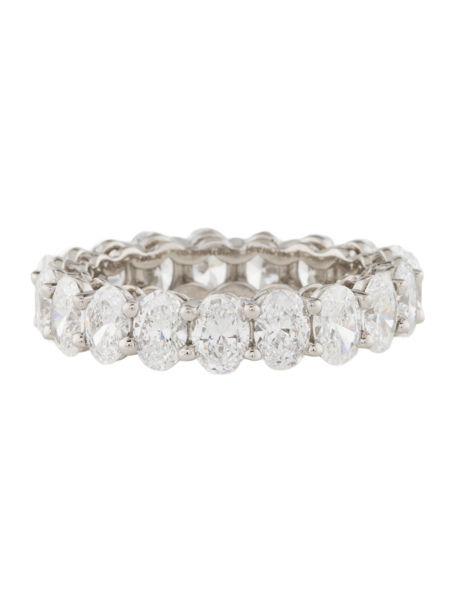 Ring Platinum 4.91ctw Lab-Grown Diamond Eternity Band