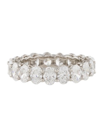 Ring Platinum 4.91ctw Lab-Grown Diamond Eternity Band
