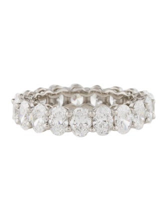 Ring Platinum 4.91ctw Lab-Grown Diamond Eternity Band