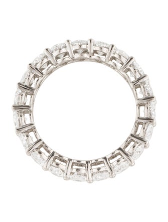 Ring Platinum 4.91ctw Lab-Grown Diamond Eternity Band