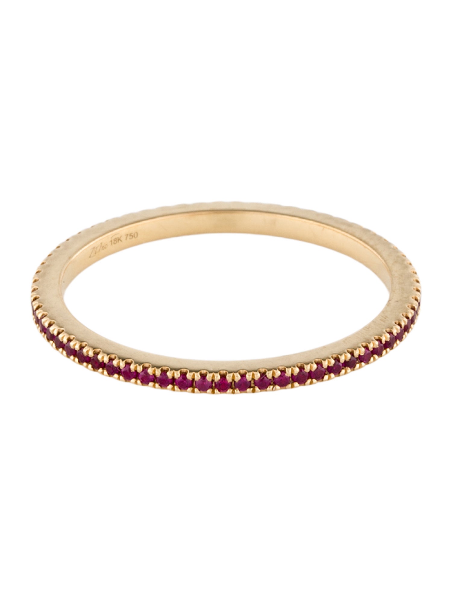 Ring 18K Ruby Eternity Band
