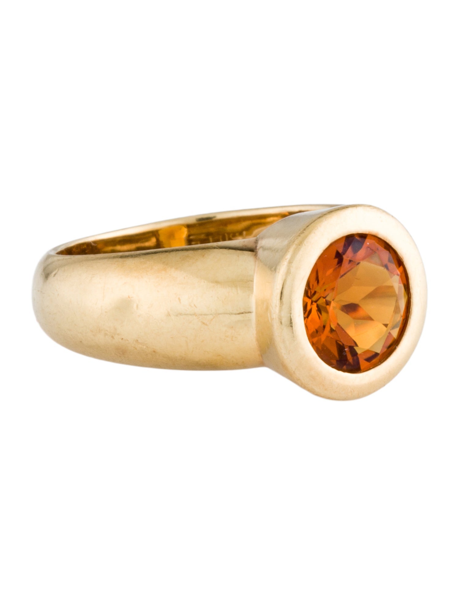 Ring 18K 1.40ct Citrine Cocktail