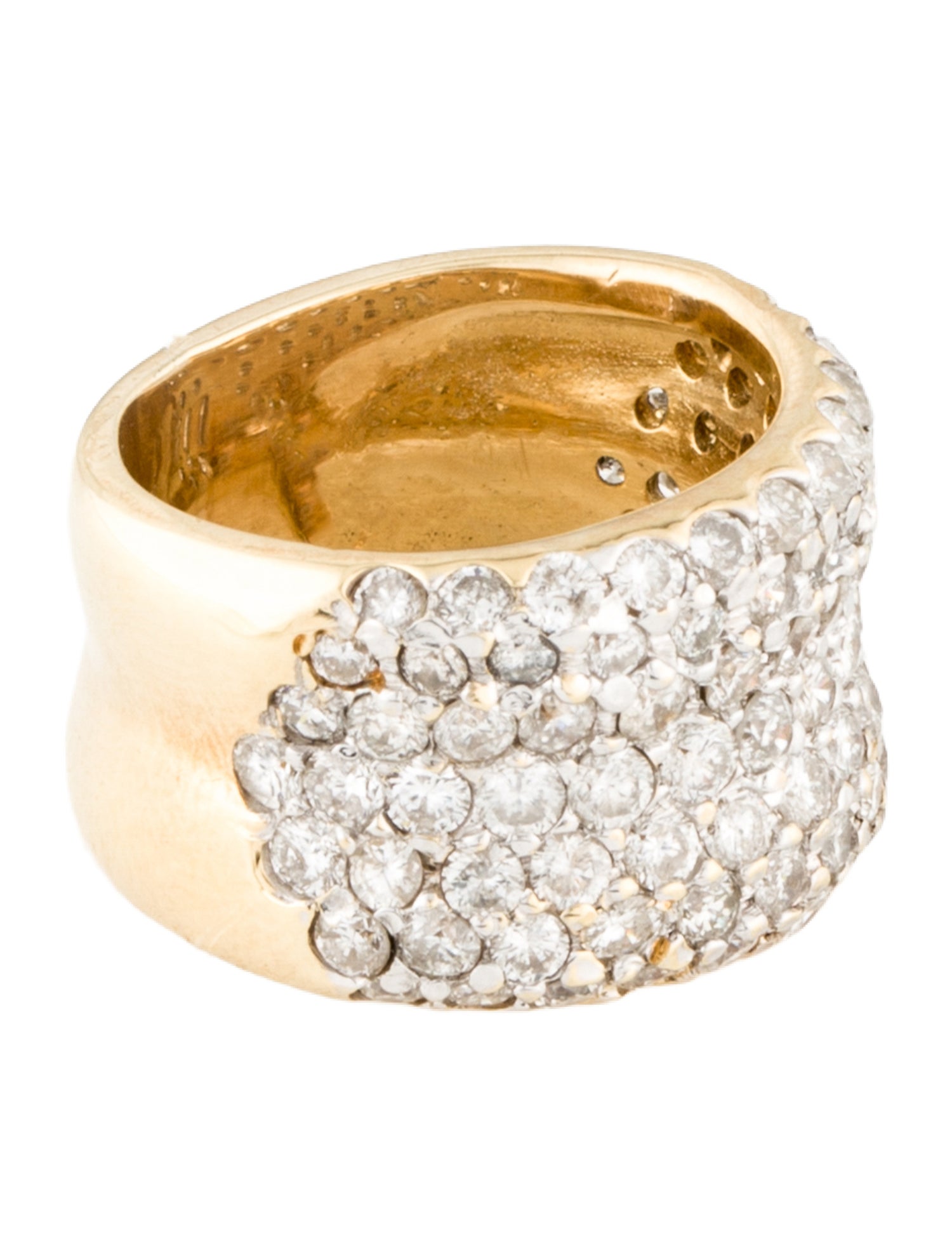Ring 14K 2.64ctw Diamond Wide Band
