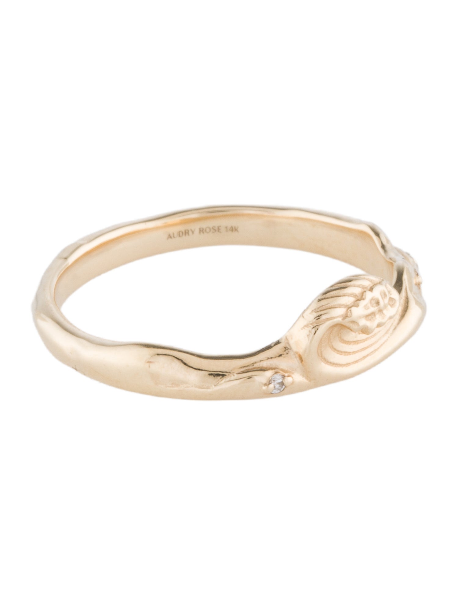 Audry Rose 14K Diamond Wave Ring