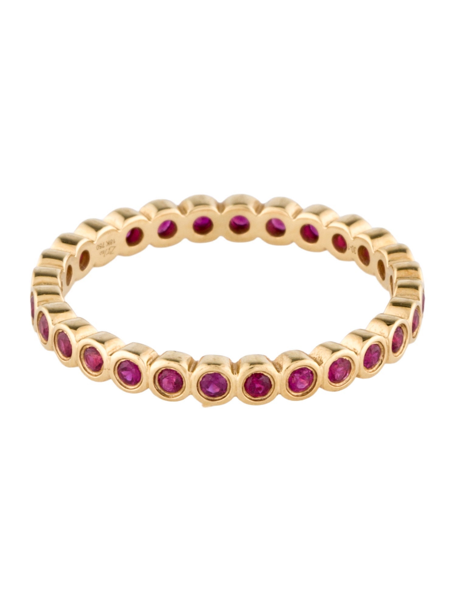 Ring 18K Ruby Eternity Band