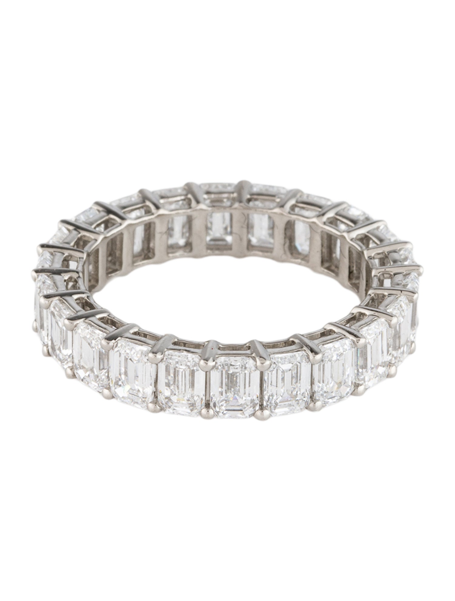Ring Platinum 4.60ctw Lab-Grown Diamond Eternity Band Ring