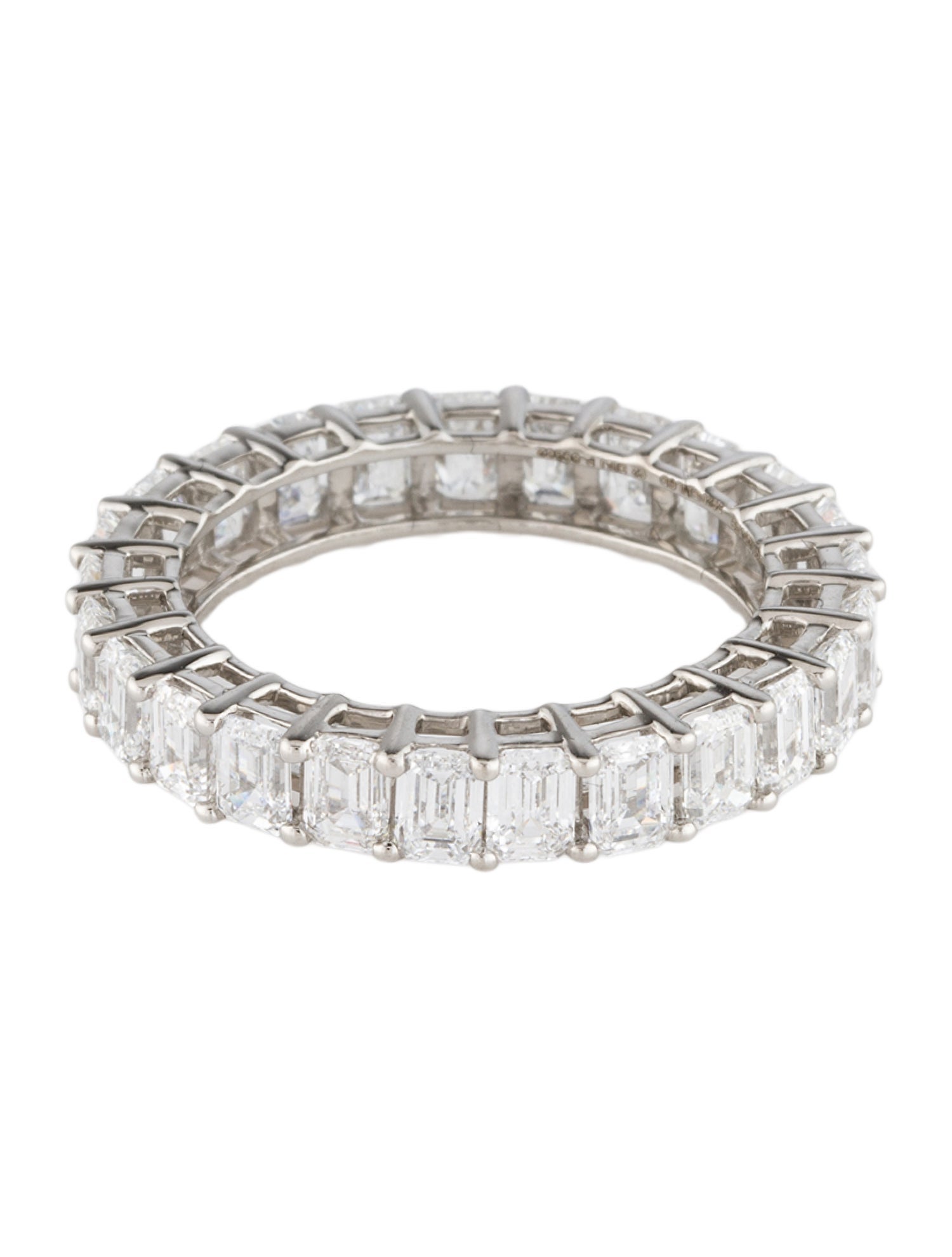 Ring Platinum 3.59ctw Lab-Grown Diamond Eternity Band Ring