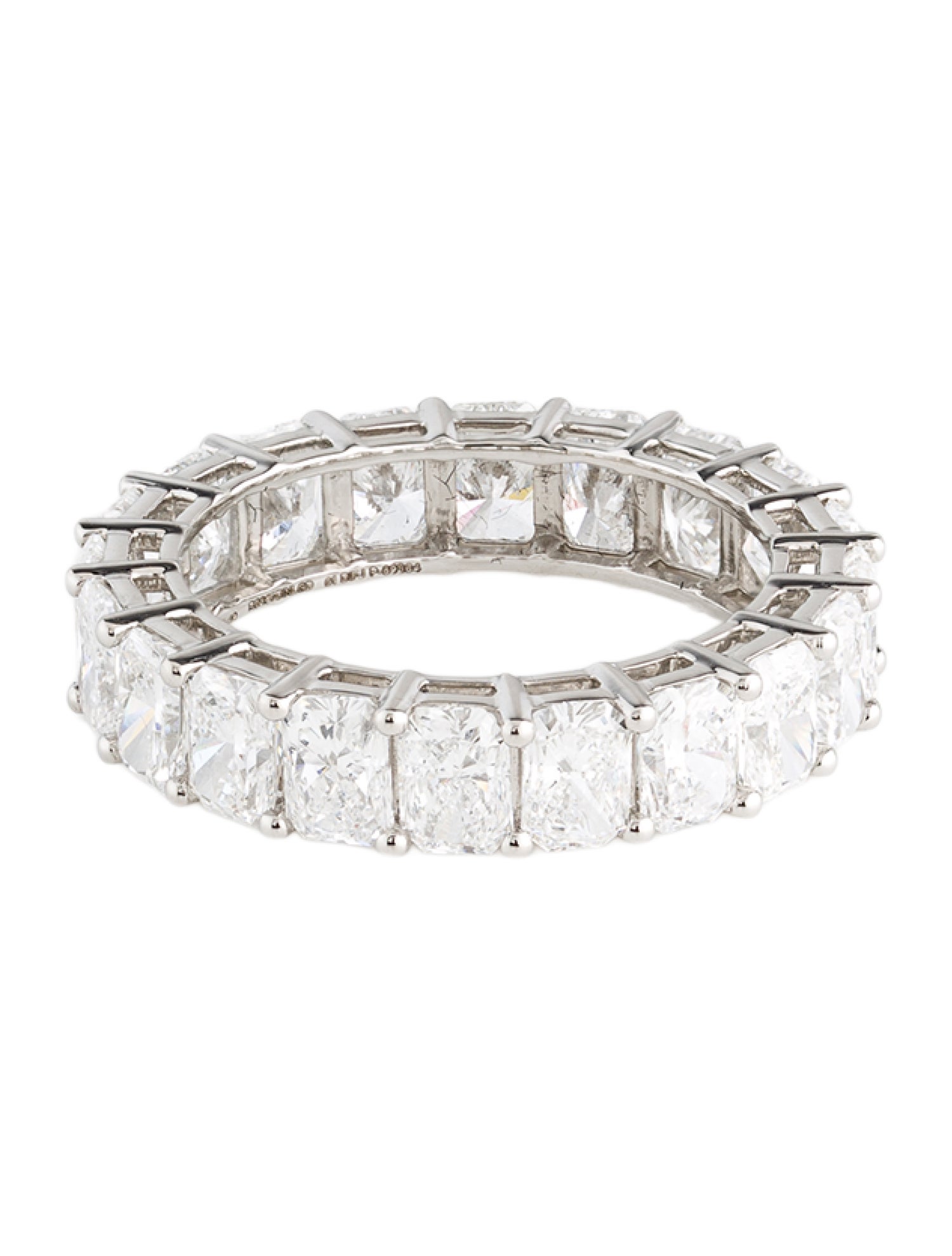 Ring Platinum 5.49ctw Lab-Grown Diamond Eternity Band Ring