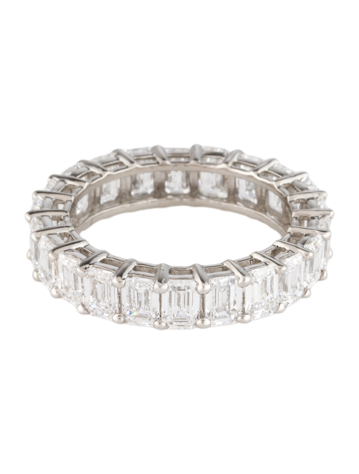 Ring Platinum 5.55ctw Lab-Grown Diamond Eternity Band