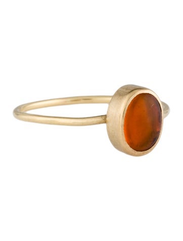 Pre-owned Ring 18k Fire Opal Cocktail  In Multi