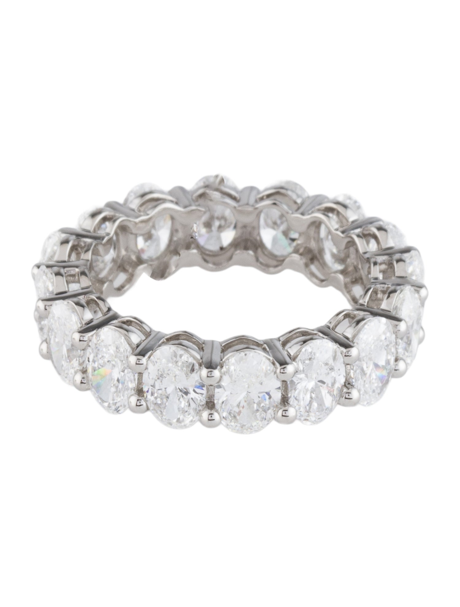 Ring Platinum 5.72ctw Lab-Grown Diamond Eternity Band