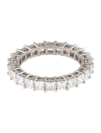 Ring Platinum 2.51ctw Lab-Grown Diamond Eternity Band Ring