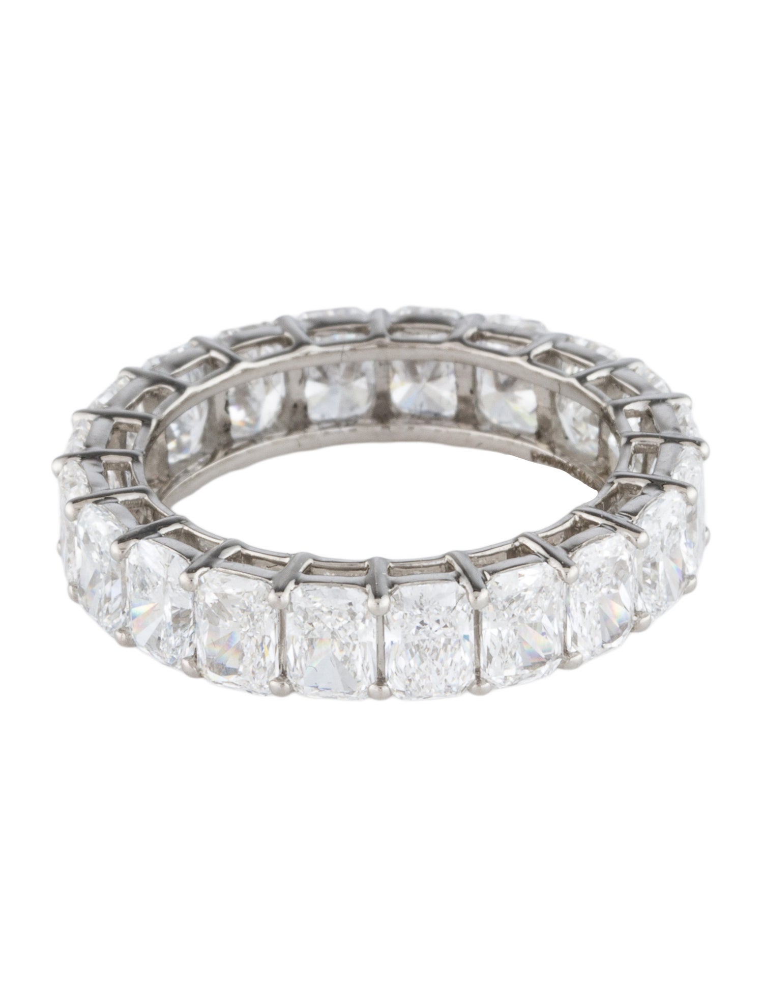 Ring Platinum 5.16ctw Lab-Grown Diamond Eternity Band Ring