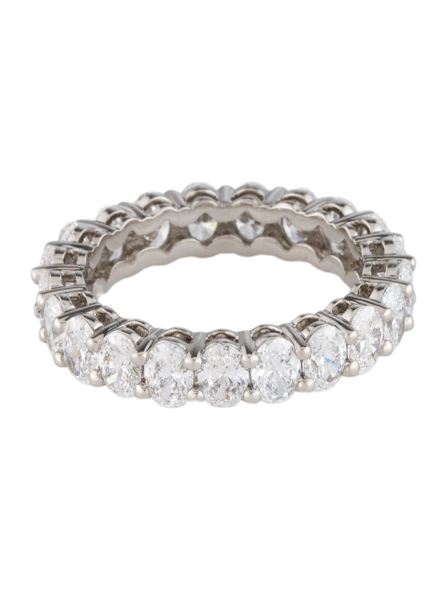 Ring Platinum 4.17ctw Lab-Grown Diamond Eternity Band