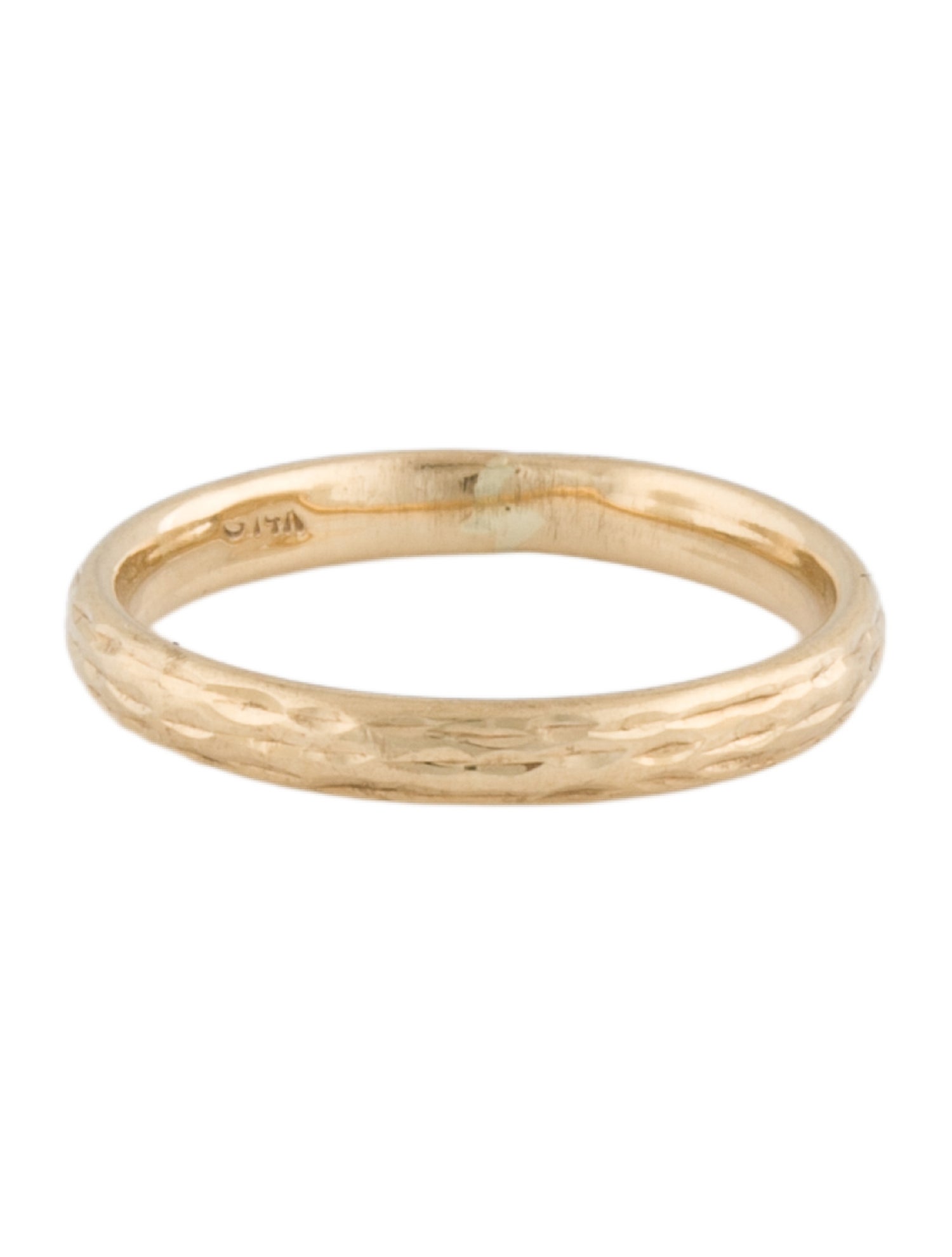 Ring 14K Hollow Textured Band