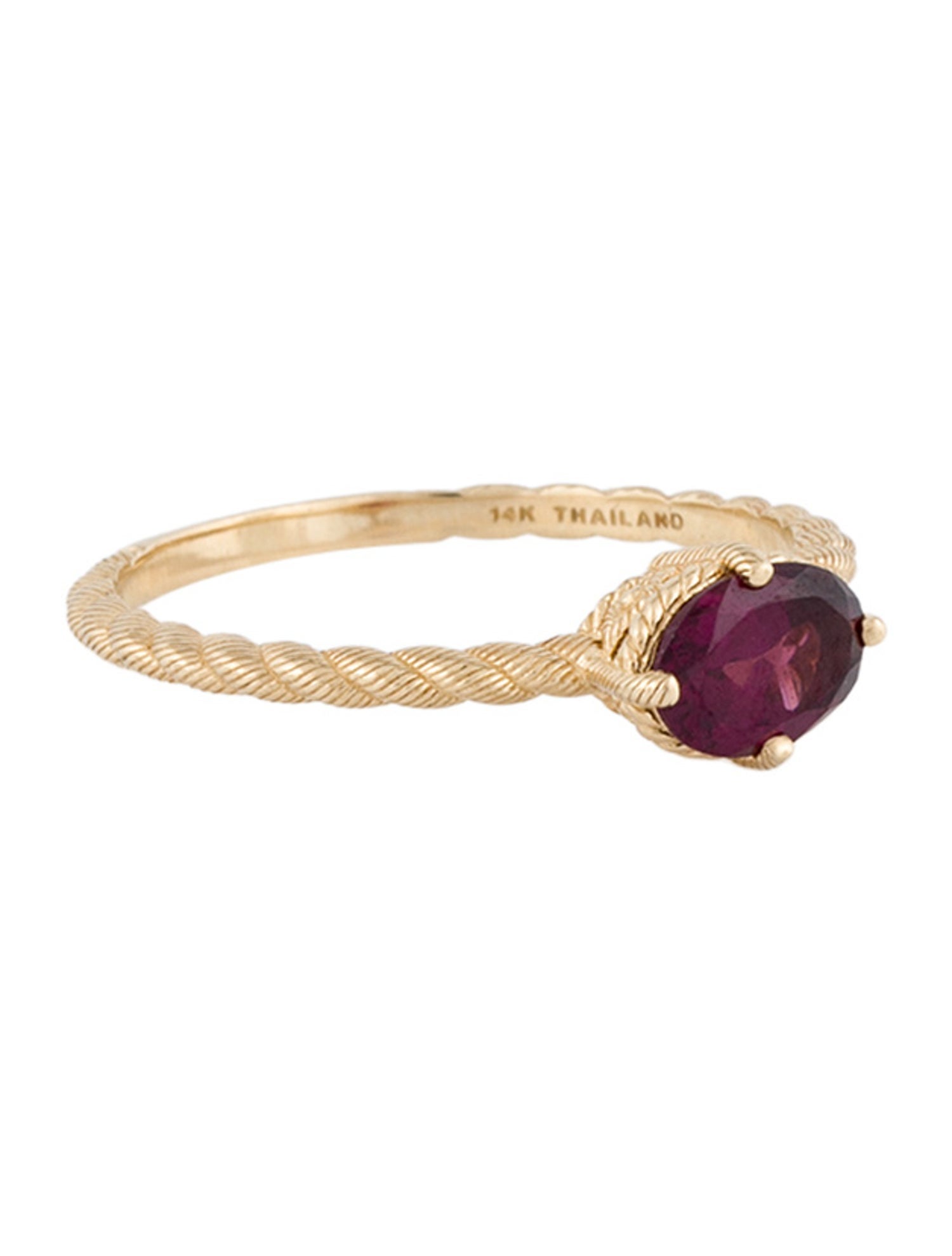 Ring 14K Garnet Cocktail
