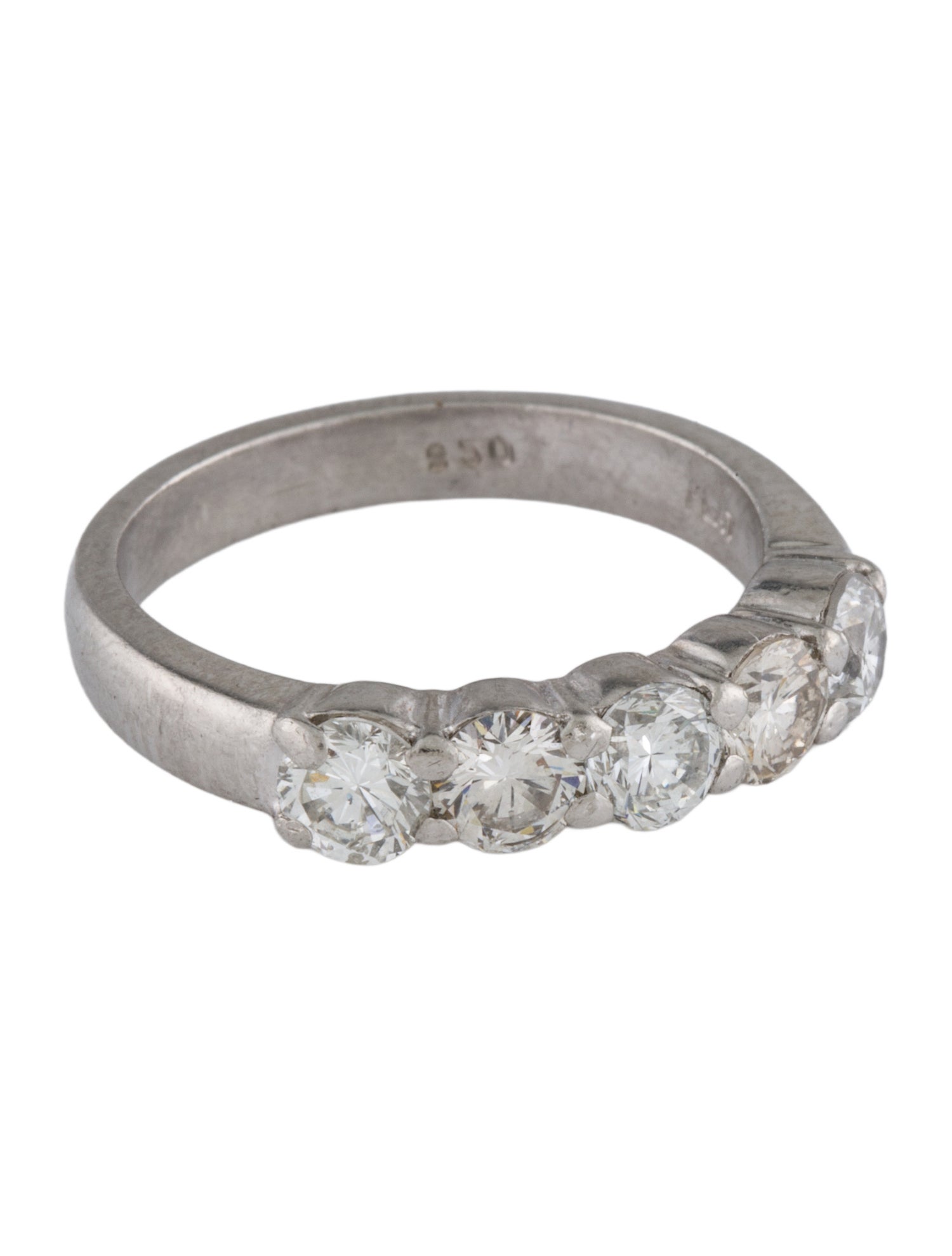 Ring Platinum 1.10ctw Diamond Band
