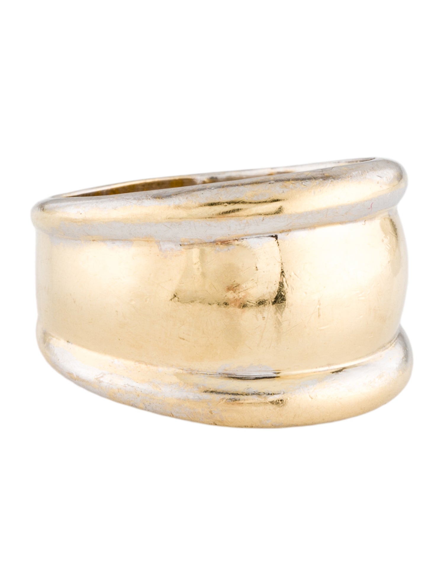 Ring 14K Two-Tone Wide Band