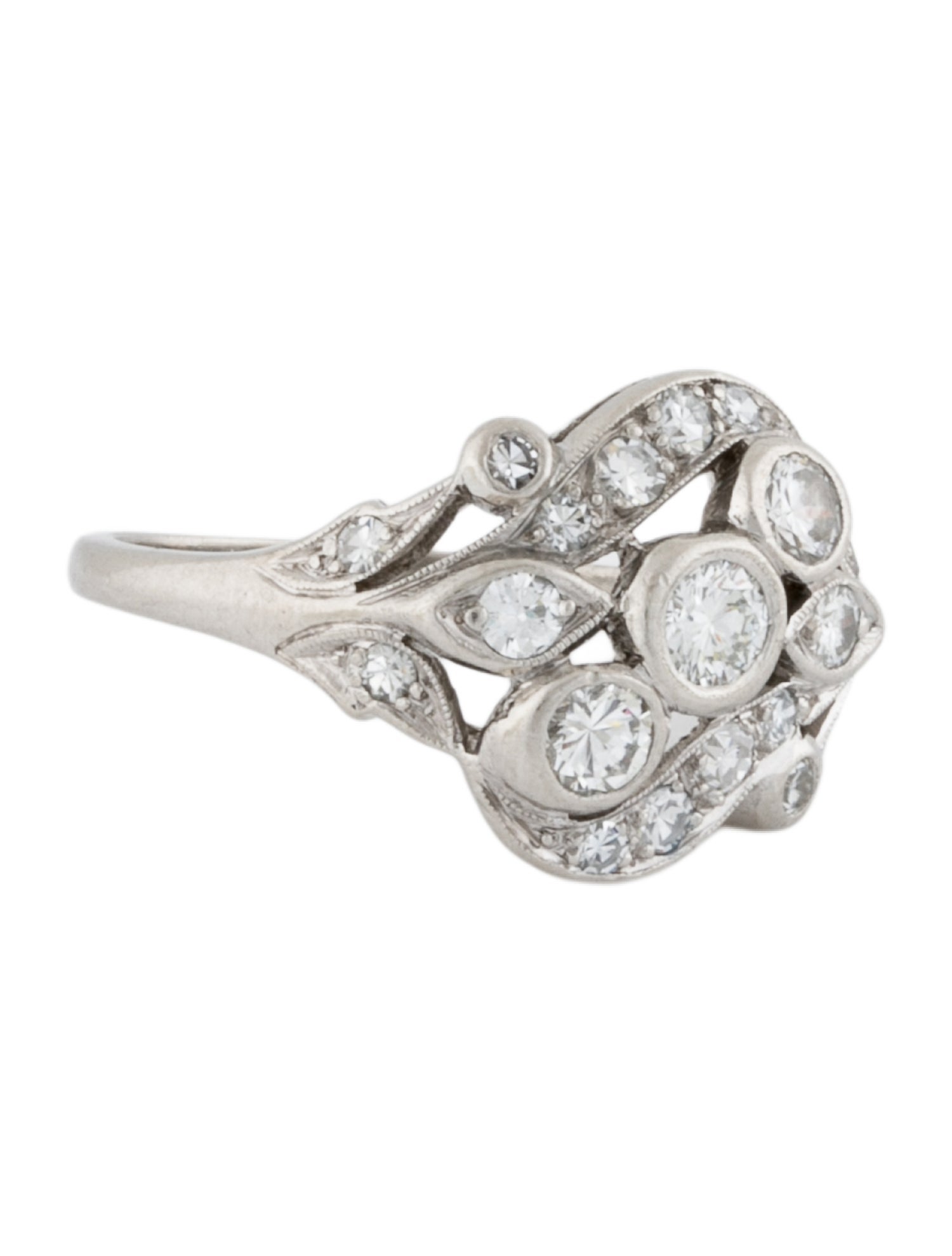 Ring Platinum & Diamond Cocktail