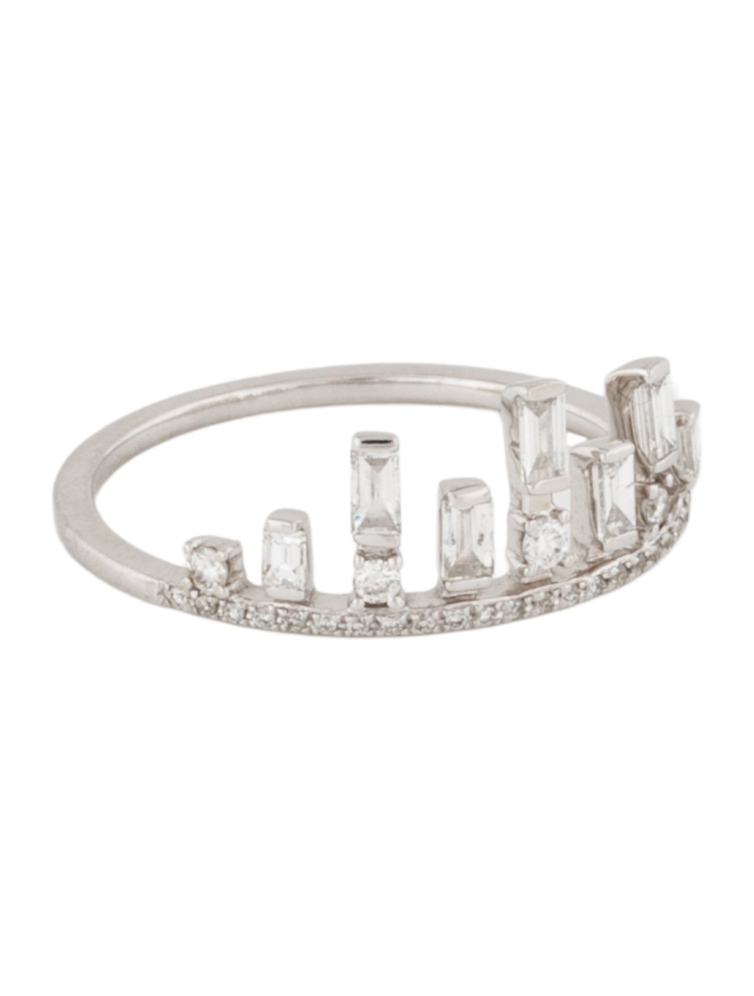 Ring 18K Diamond Crown Band