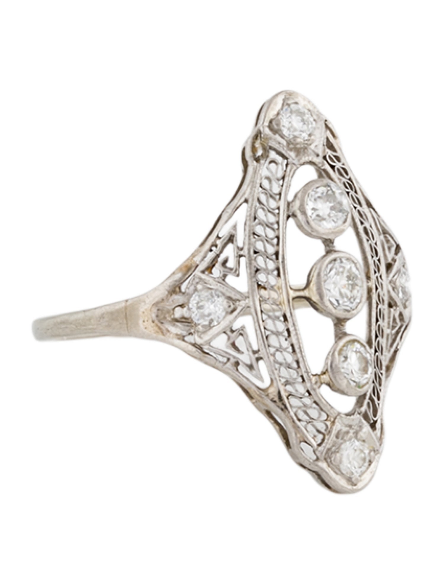 Ring Edwardian 14K Diamond