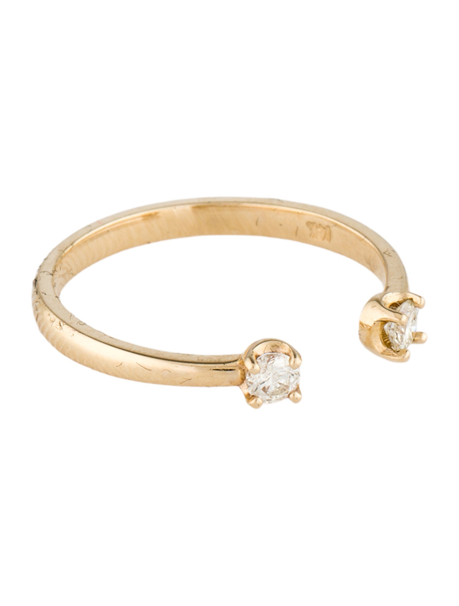 Ring 14K Diamond Open Band Ring