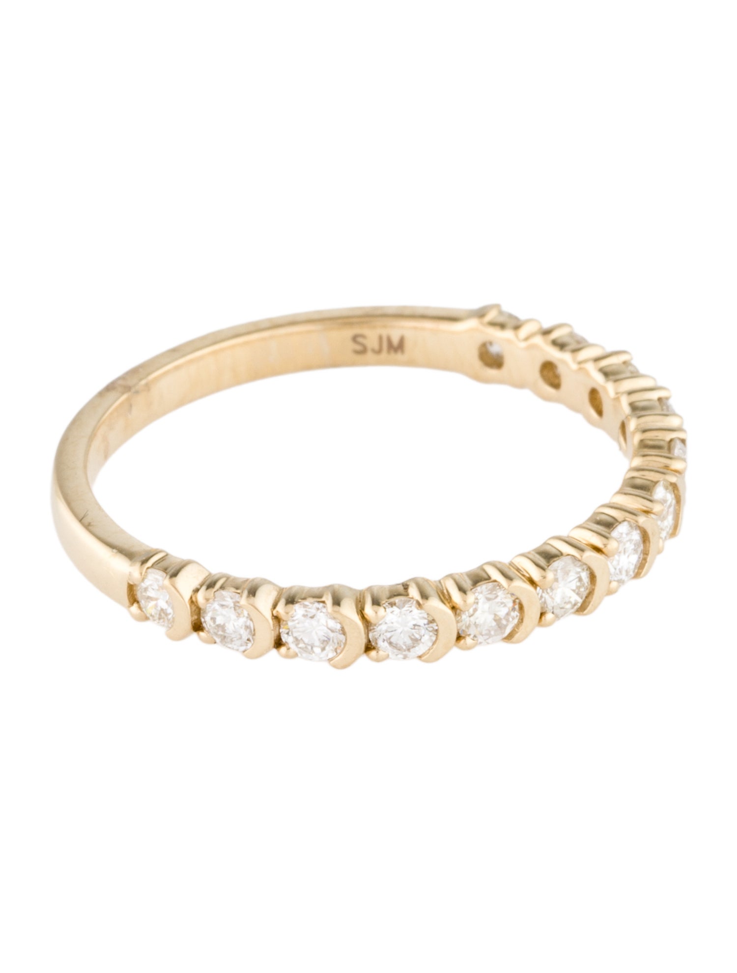 Ring 14K Diamond Half Eternity Band