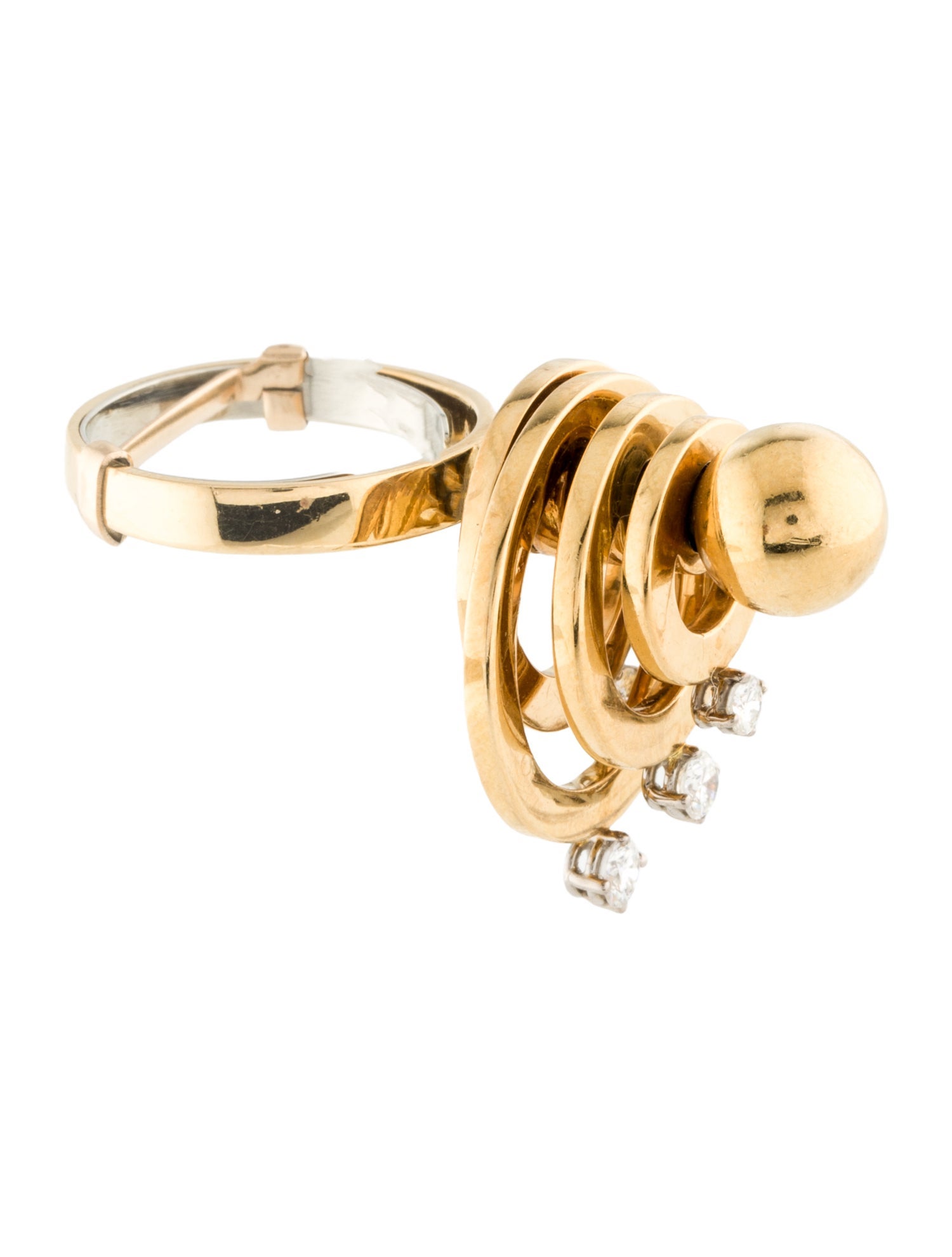 Ring 18K Diamond Cocktail