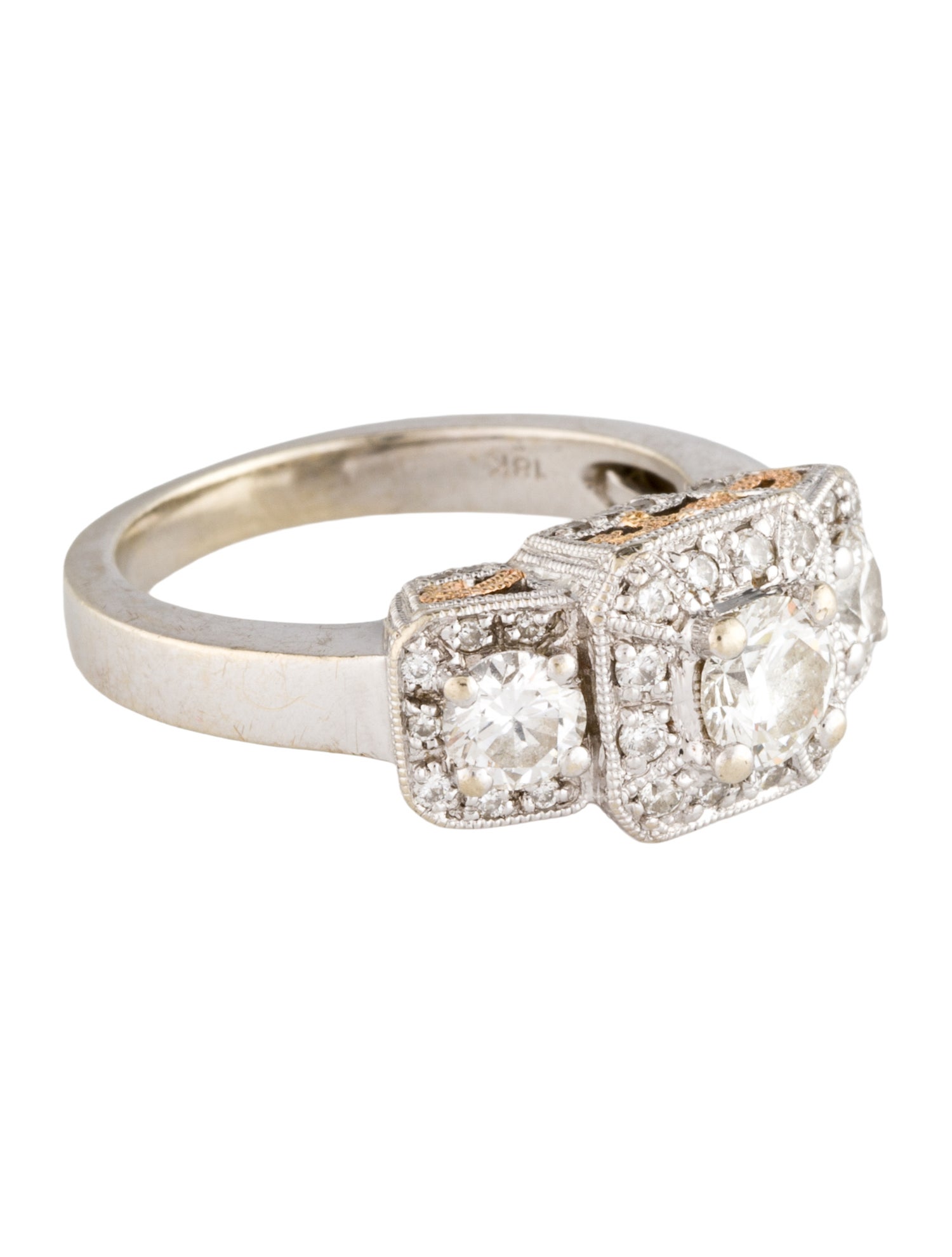 Ring 18K 1.16ctw Diamond Engagement