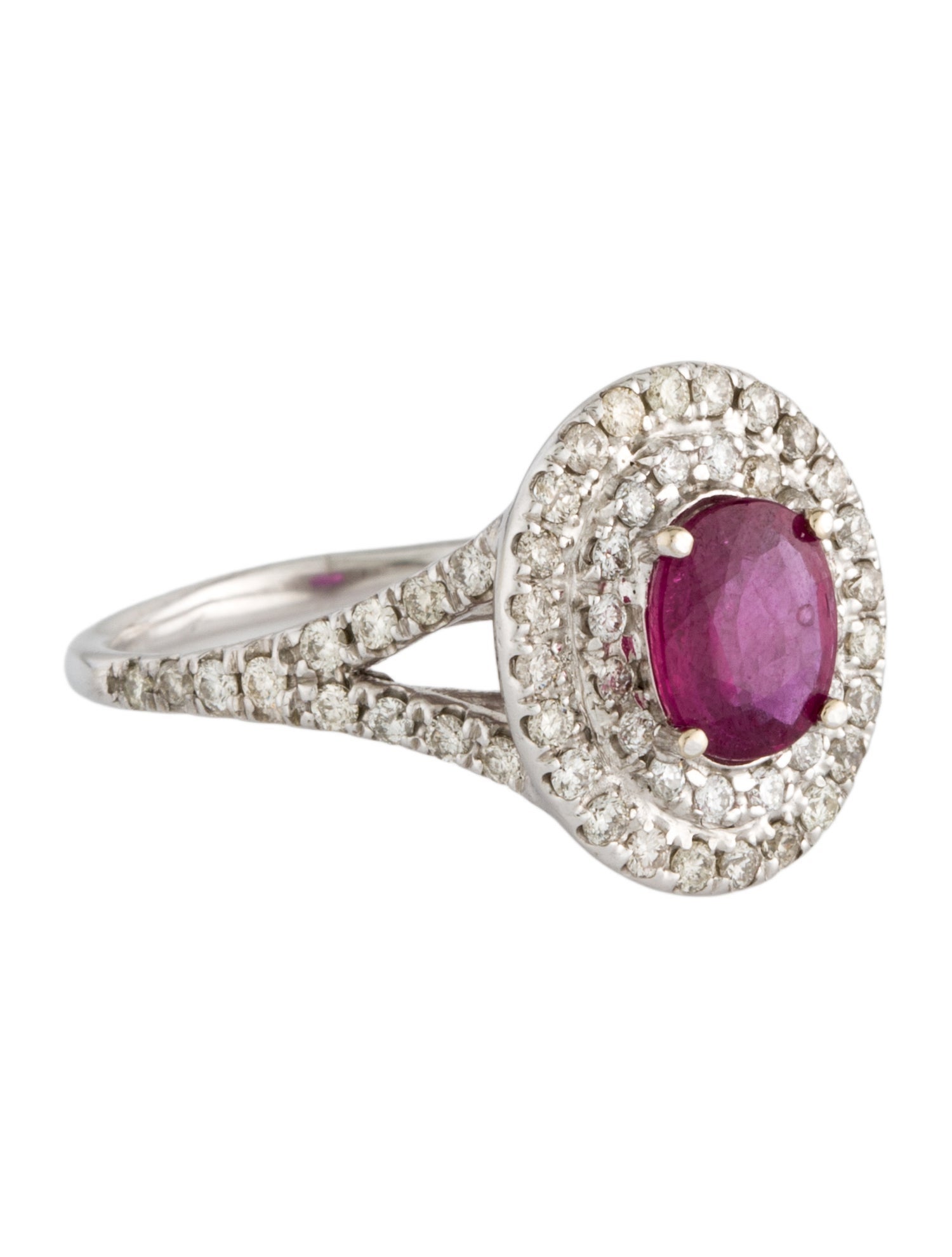 Ring 14K Ruby & Diamond Cocktail