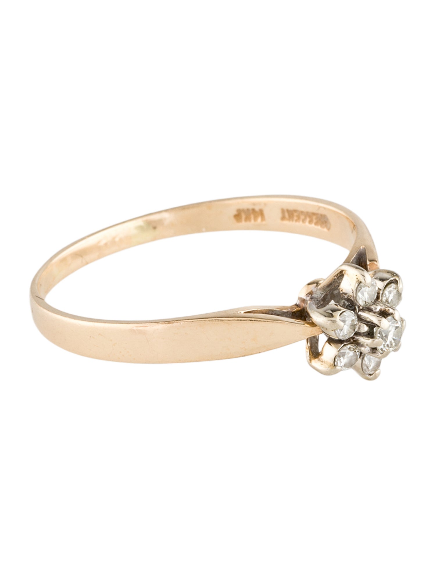 Ring 14K Diamond Cocktail