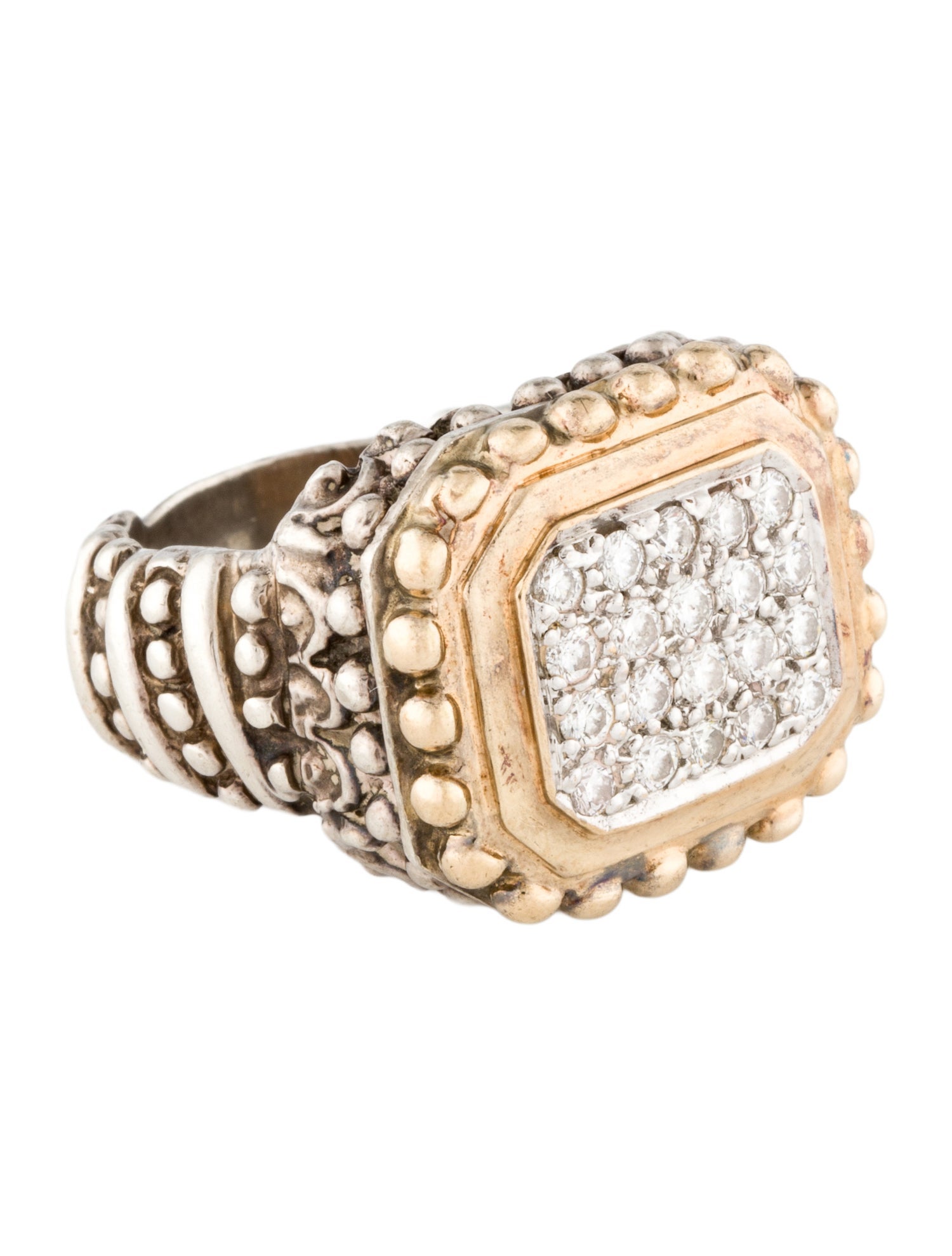 Vahan Two-Tone Diamond Cocktail Ring