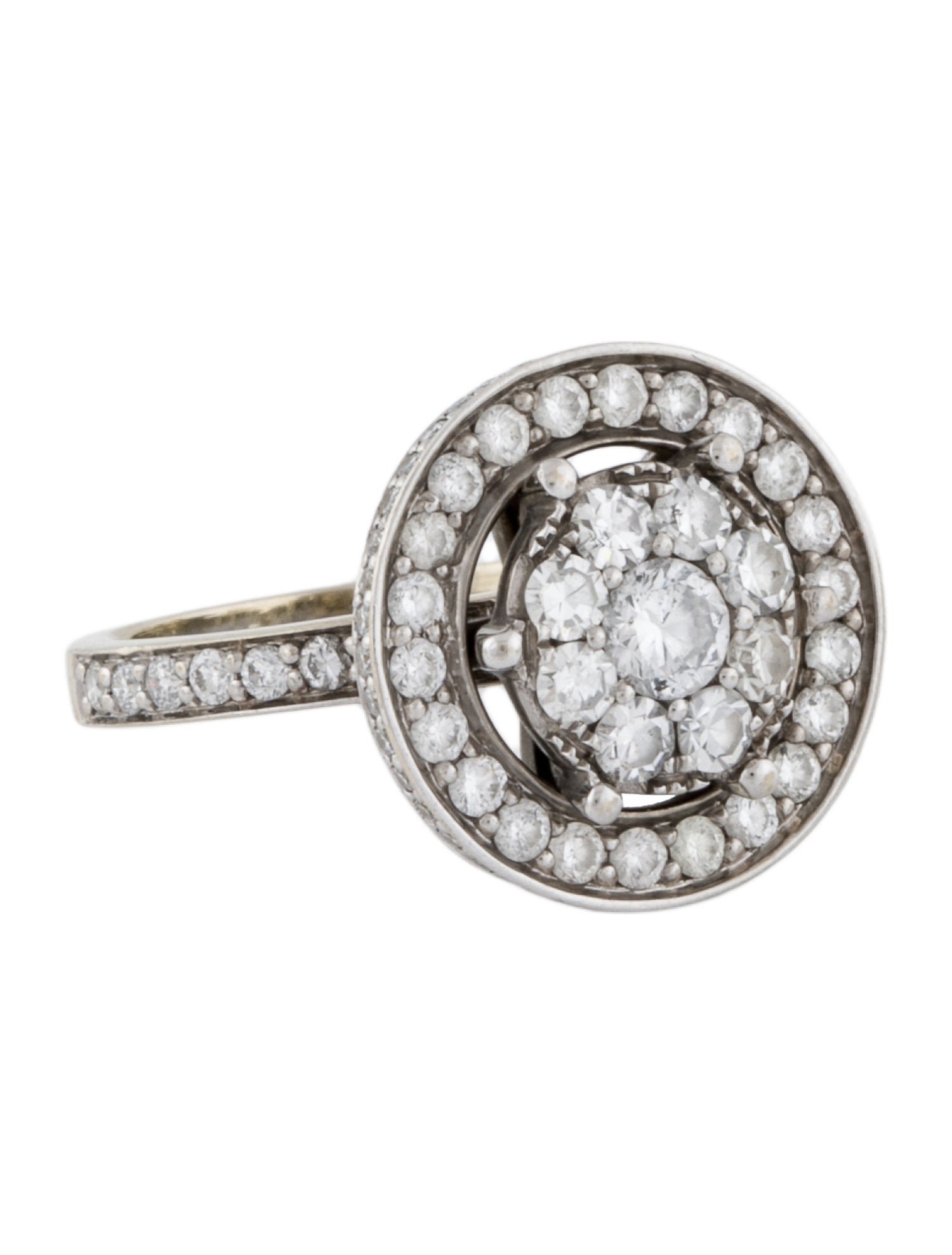 Ring 14K 1.53ctw Diamond Cocktail