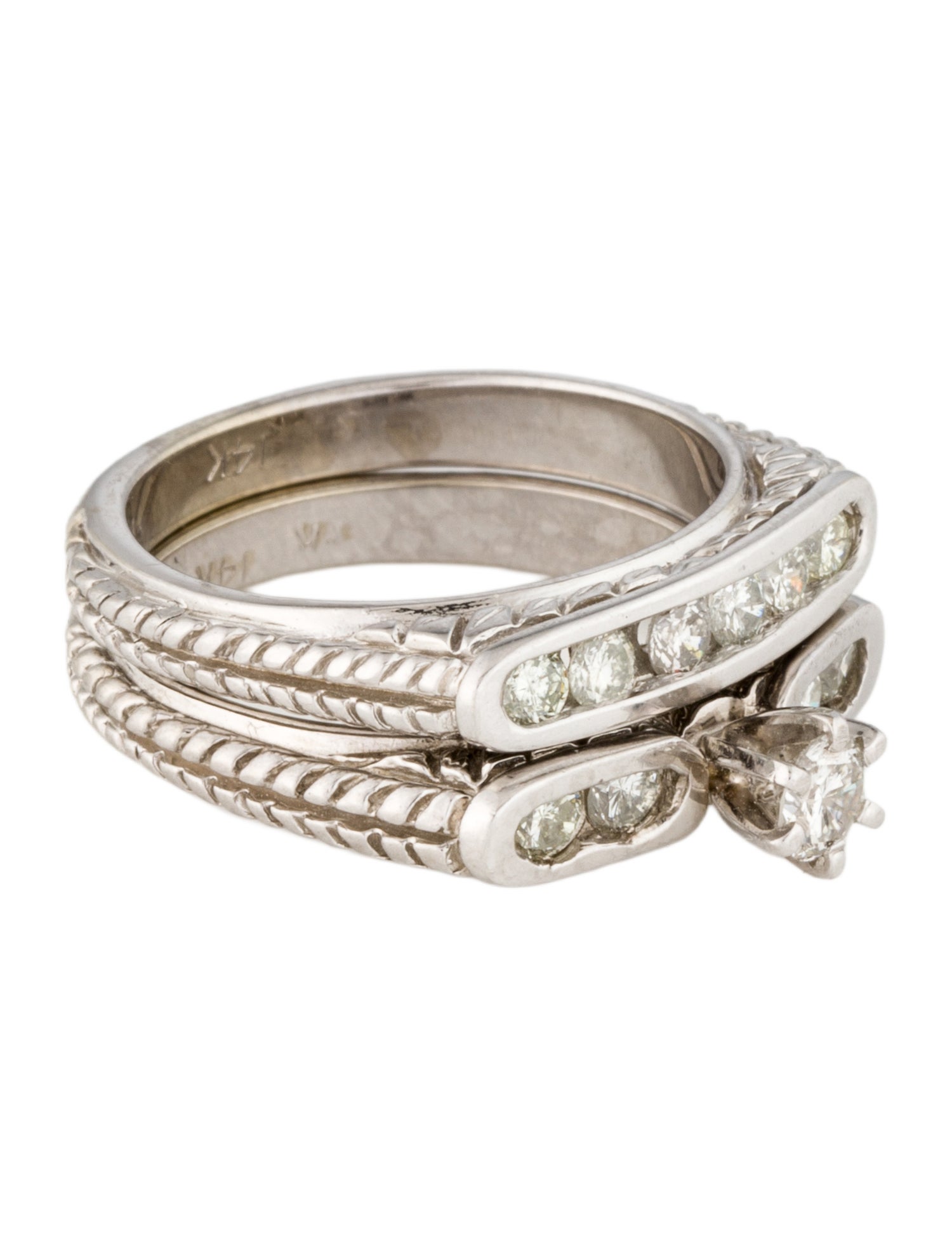 Ring 14K Diamond Wedding Set