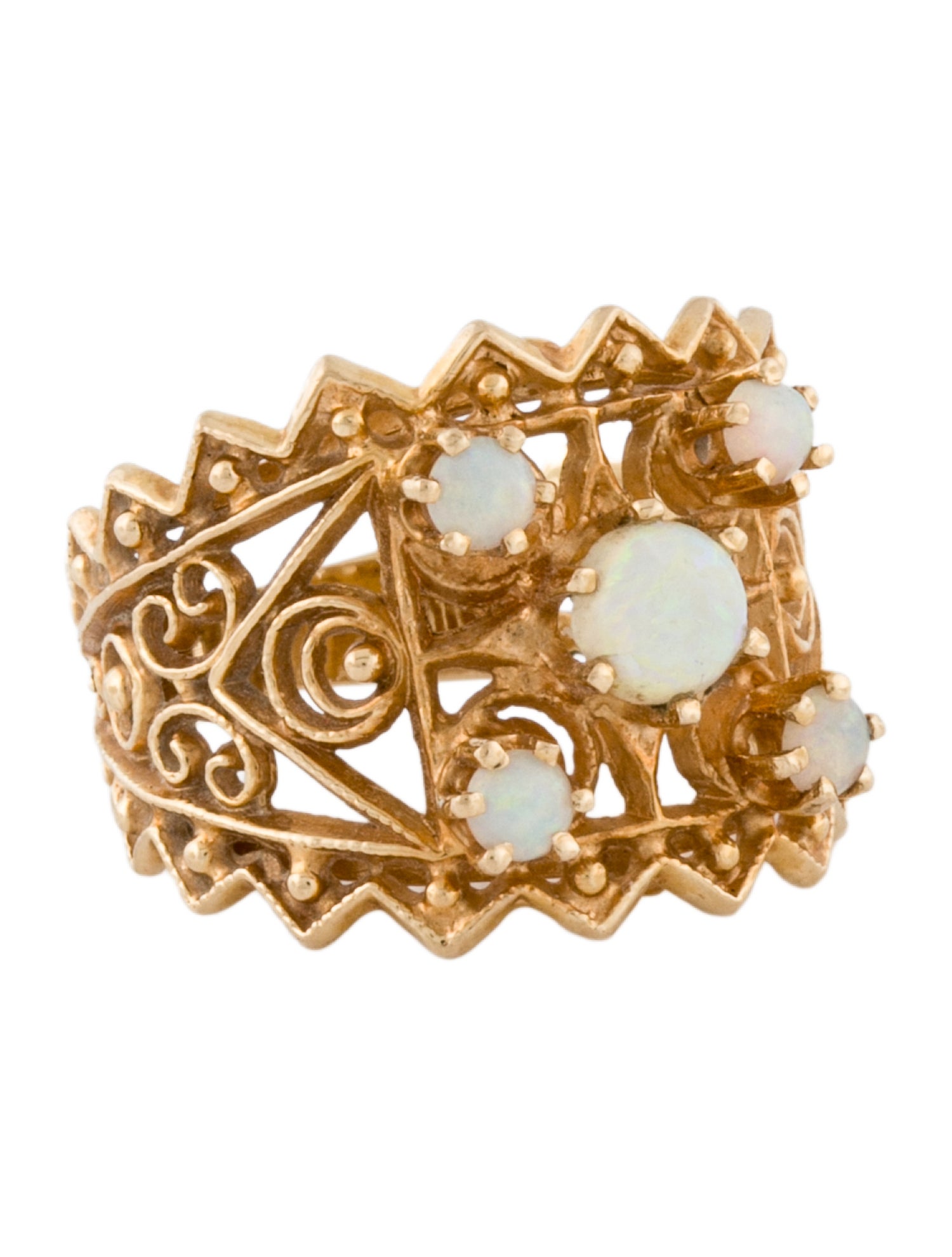 Ring 14K Opal Cocktail