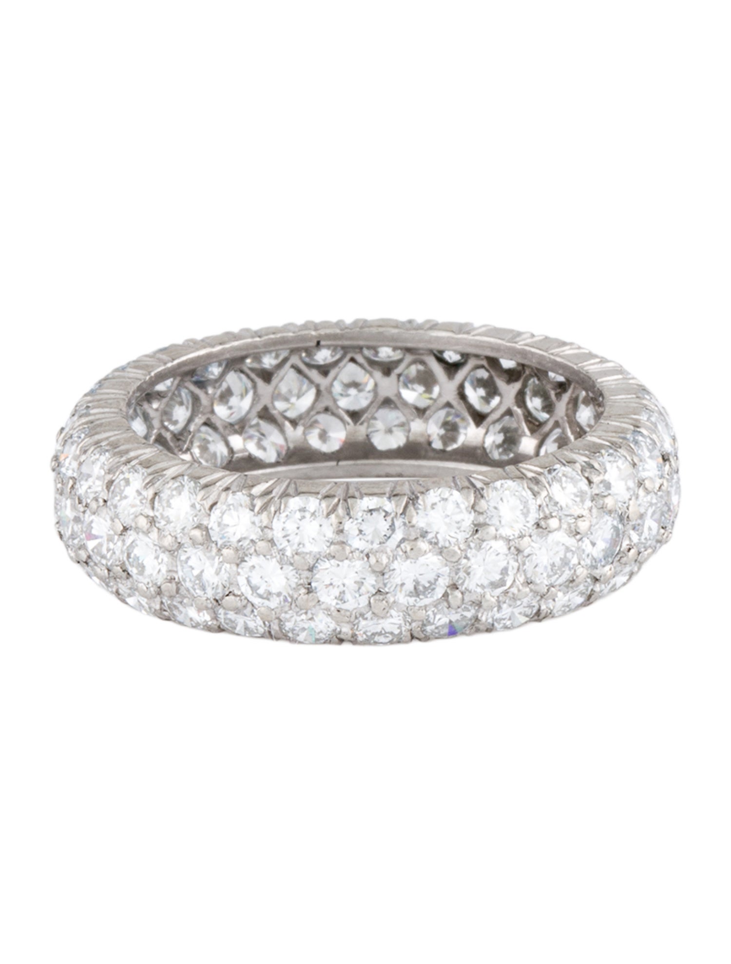 Ring Platinum 2.97ctw Diamond Eternity Band
