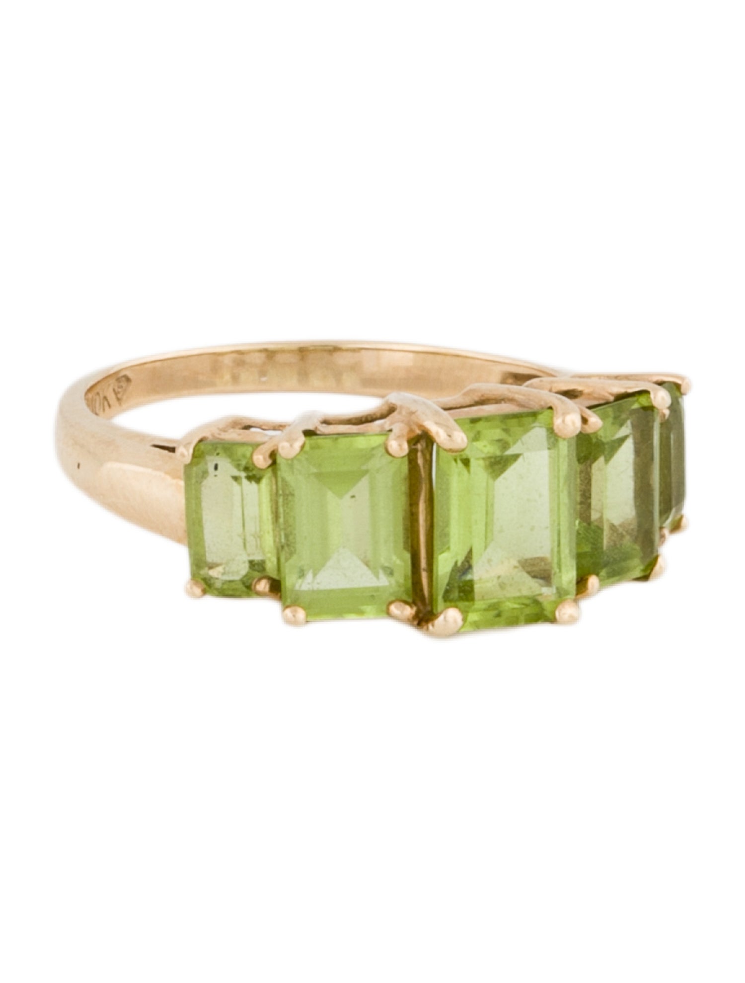 Ring 10K 3.06ctw Peridot Cocktail