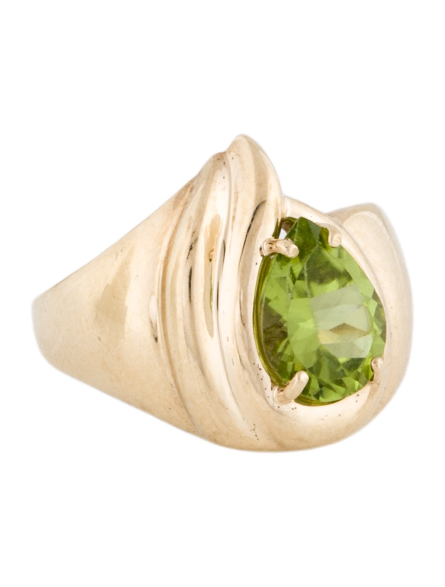 Ring 10K 1.80ct Peridot Cocktail