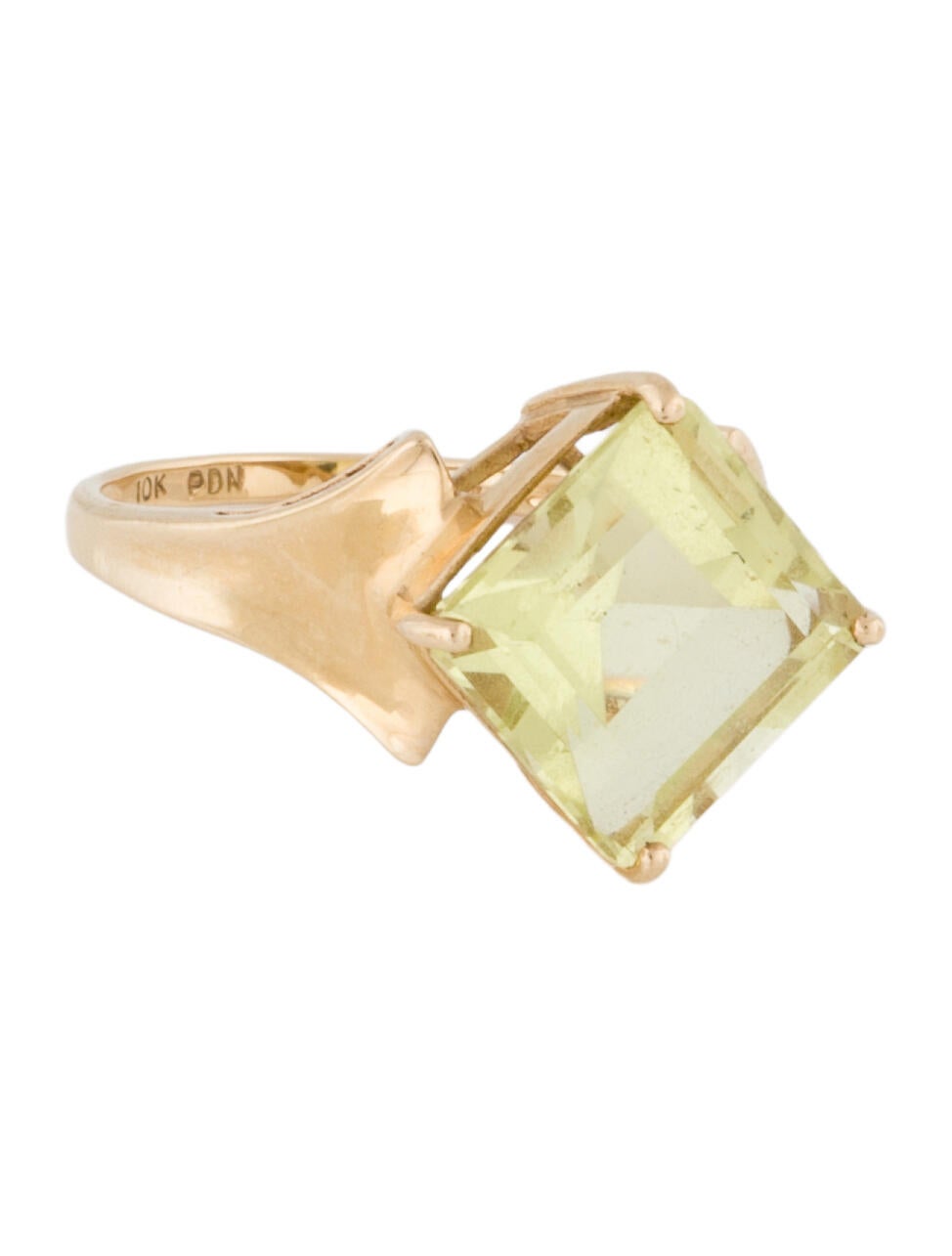 Ring 10K Quartz Cocktail