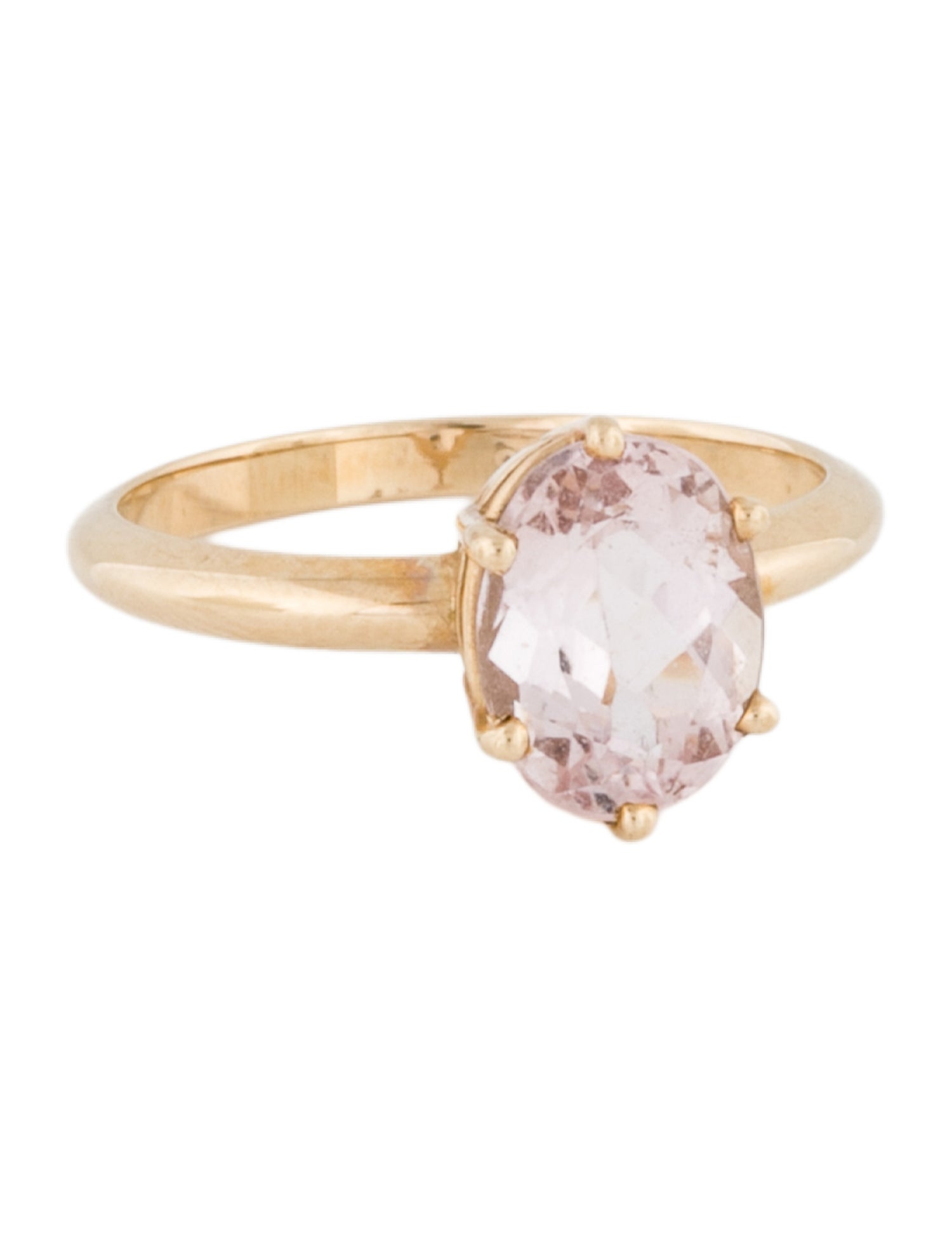 Ring 10K Morganite Cocktail