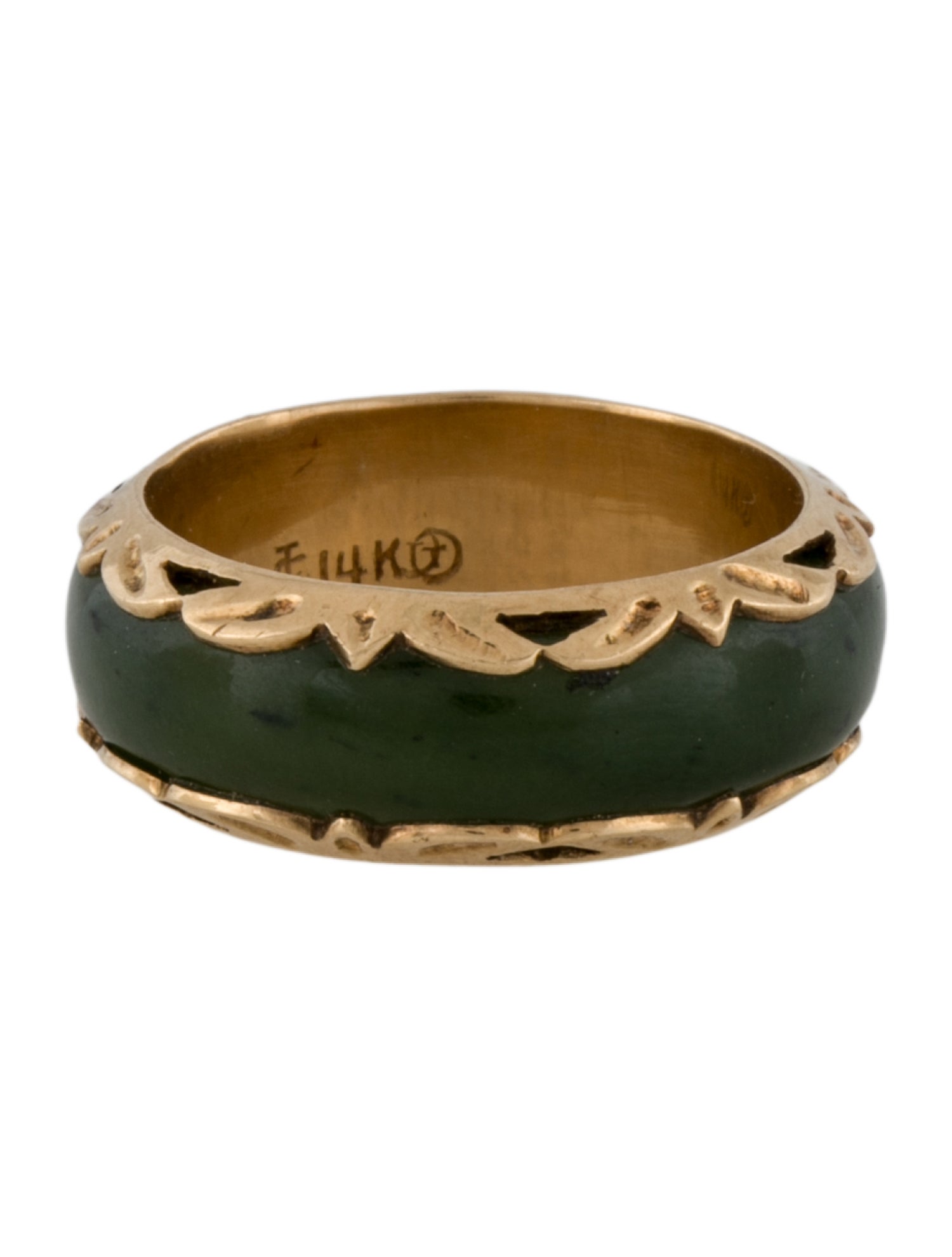 Ring 14K Nephrite Band
